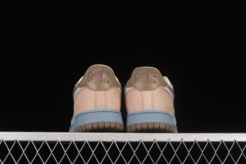 A Bathing Ape Bape Court Sta Beige Blue 4.jpg