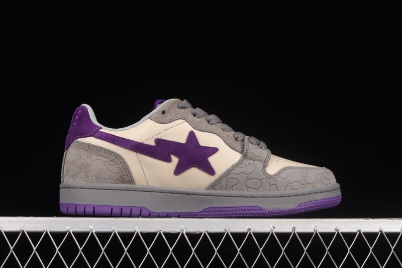 A Bathing Ape Bape Court Sta Mist Grey Royal Purple 2.jpg