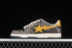 A Bathing Ape Bape SK8 Sta Grey Mustard Yellow 1.jpg