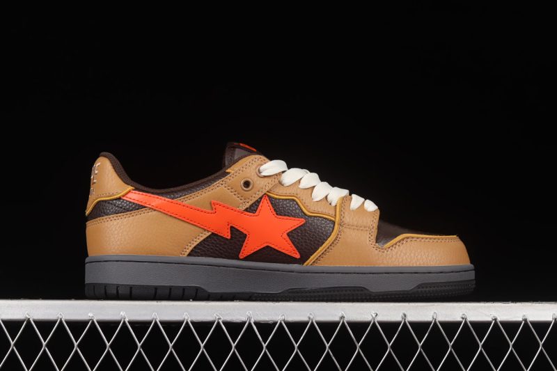 A Bathing Ape Bape Sk8 Sta Brown Orange 1.jpg