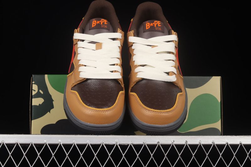 A Bathing Ape Bape Sk8 Sta Brown Orange 5.jpg