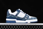 Louis Vuittоп Trainer Monogram Denim White Blue 2.jpg