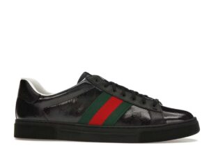 Gucci Ace GG Crystal Canvas Black