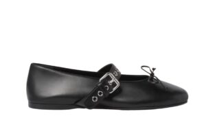 Leather ballerinas 2 black