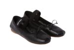 Leather ballerinas black 1