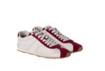 Plume nappa leather and suede sneakers Cerise 1