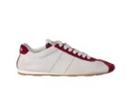 Plume nappa leather and suede sneakers Cerise