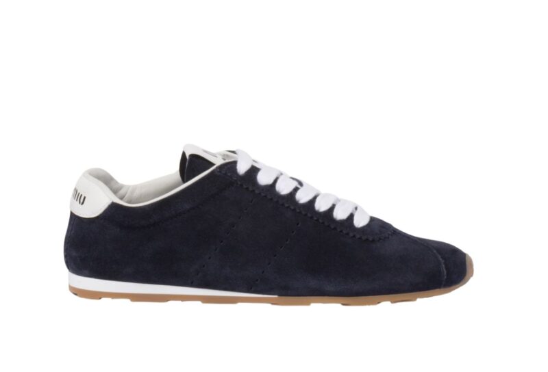 Plume suede sneakers Navy