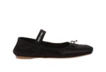 Satin ballerinas Black