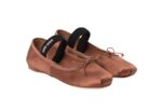 Satin ballerinas Cocoa Brown 1