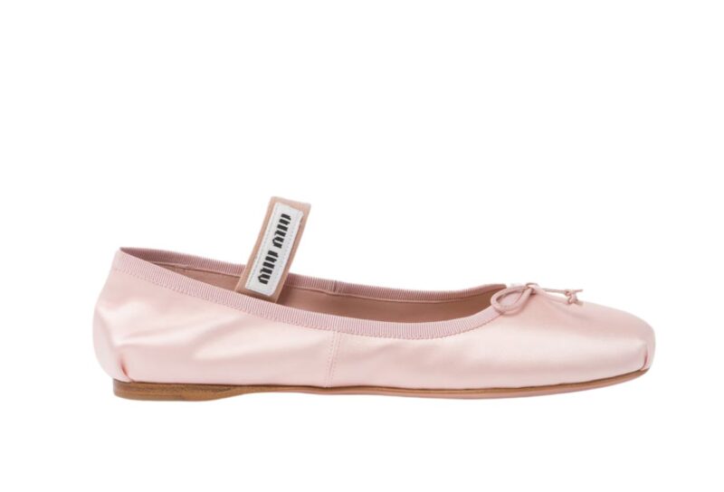 Satin ballerinas Orchid Pink 1