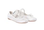 Satin ballerinas white 1