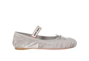 Velvet ballerinas Granite Gray