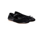 Velvet ballerinas black 1