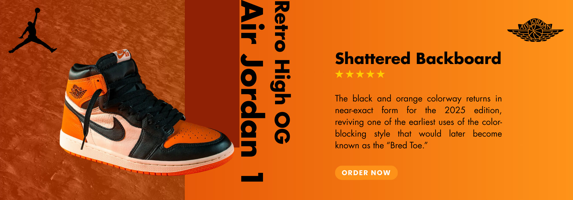 Jordan 1 high Shattered Backboard banner