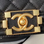 a94805 boy chanel flap bag with handle grained shiny calfskin gold tone metal black 003 luxibags.ru .jpg