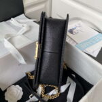 a94805 boy chanel flap bag with handle grained shiny calfskin gold tone metal black 006 luxibags.ru .jpg