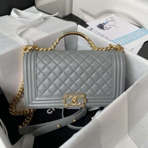 a94805 boy chanel flap bag with handle grained shiny calfskin gold tone metal gray 001 luxibags.ru .jpg