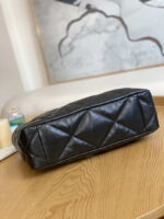 chanel 19 shopping bag shiny lambskin as3660 gold tone silver tone ruthenium finish metal black 005 luxibags.ru .jpg
