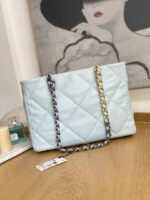 chanel 19 shopping bag shiny lambskin as3660 gold tone silver tone ruthenium finish metal light blue 002 luxibags.ru .jpg