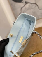 chanel 19 shopping bag shiny lambskin as3660 gold tone silver tone ruthenium finish metal light blue 007 luxibags.ru .jpg