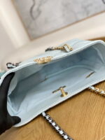 chanel 19 shopping bag shiny lambskin as3660 gold tone silver tone ruthenium finish metal light blue 009 luxibags.ru .jpg