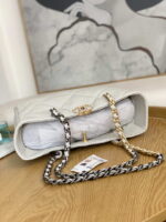 chanel 19 shopping bag shiny lambskin as3660 gold tone silver tone ruthenium finish metal ligth gray 005 luxibags.ru .jpg