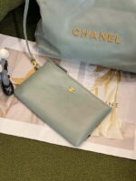 chanel 22 as3260 small handbag shiny calfskin light green 006 luxibags.ru .jpg