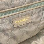 chanel 22 as3260 small handbag shiny calfskin light green 009 luxibags.ru .jpg