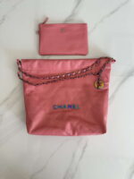 chanel 22 as3260 small handbag shiny calfskin pink symphony hardware 001 luxibags.ru .jpg