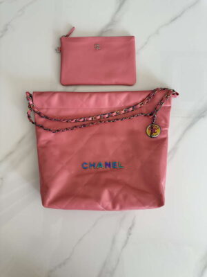 chanel 22 as3260 small handbag shiny calfskin pink symphony hardware 001 luxibags.ru .jpg