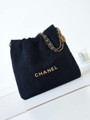 chanel 22 as3260 small handbag velvet black gold 003 luxibags.ru .jpg