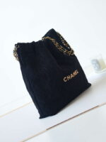 chanel 22 as3260 small handbag velvet black gold 004 luxibags.ru .jpg