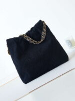 chanel 22 as3260 small handbag velvet black gold 007 luxibags.ru .jpg