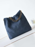 chanel 22 as3260 small handbag velvet navy blue gold 005 luxibags.ru .jpg
