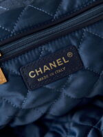 chanel 22 as3260 small handbag velvet navy blue gold 008 luxibags.ru .jpg