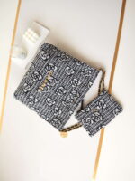 chanel 22 as3260 small handbag velvet white black gold 007 luxibags.ru .jpg