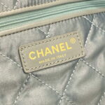 chanel 22 as3261 handbag shiny calfskin light green 009 luxibags.ru .jpg