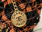 chanel 22 as3980 mini handbag calfskin knotted lace and gold tone metal orange black 003 luxibags.ru .jpg