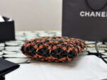 chanel 22 as3980 mini handbag calfskin knotted lace and gold tone metal orange black 005 luxibags.ru .jpg