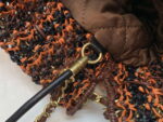 chanel 22 as3980 mini handbag calfskin knotted lace and gold tone metal orange black 008 luxibags.ru .jpg