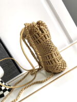 chanel 22 as3980 mini handbag calfskin knotted lace gold tone metal gold 002 luxibags.ru .jpg