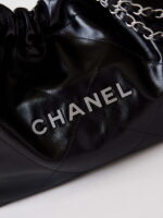 chanel 22 as4486 small handbag shiny calfskin black with silver 002 luxibags.ru .jpg