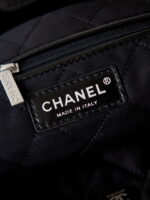 chanel 22 as4486 small handbag shiny calfskin black with silver 008 luxibags.ru .jpg