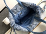 chanel 22 backpack as3859 denim blue canvas with sliver logo 009 luxibags.ru .jpg
