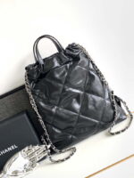 chanel 22 backpack as3859 shiny black calfskin 003 luxibags.ru .jpg