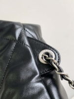 chanel 22 backpack as3859 shiny black calfskin 007 luxibags.ru .jpg