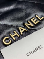chanel 22 backpack as3859 shiny black calfskin with gold 005 luxibags.ru .jpg