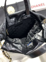 chanel 22 backpack as3859 shiny black calfskin with gold 008 luxibags.ru .jpg