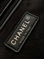 chanel 22 backpack as3859 shiny silver calfskin with sliver logo 009 luxibags.ru .jpg